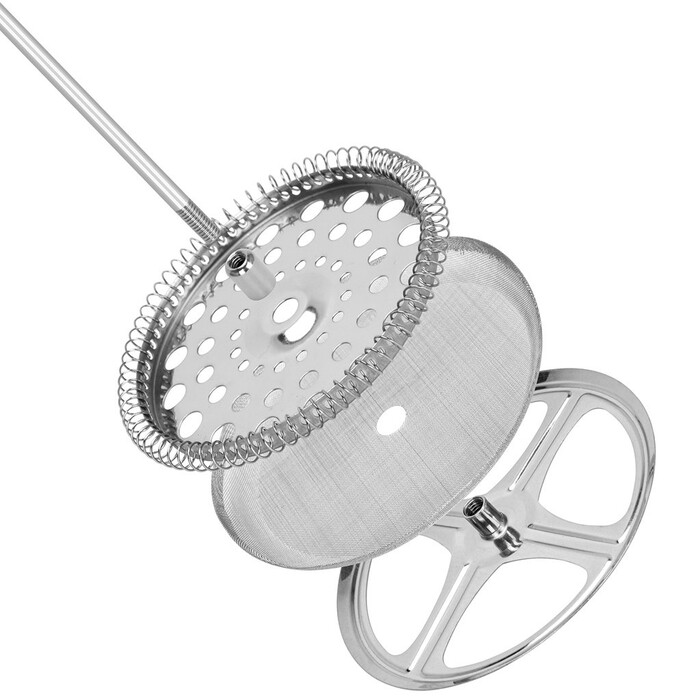 Заварочный чайник Fissman с поршнем 1000 мл стеклянная колба (9134)