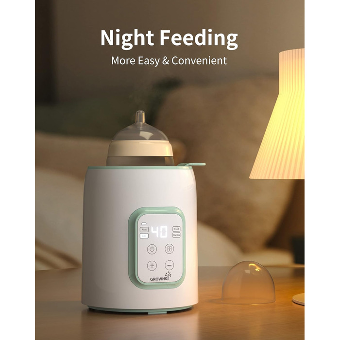 Підігрівач дитячих пляшечок 8 в 1, зелений GROWNSY