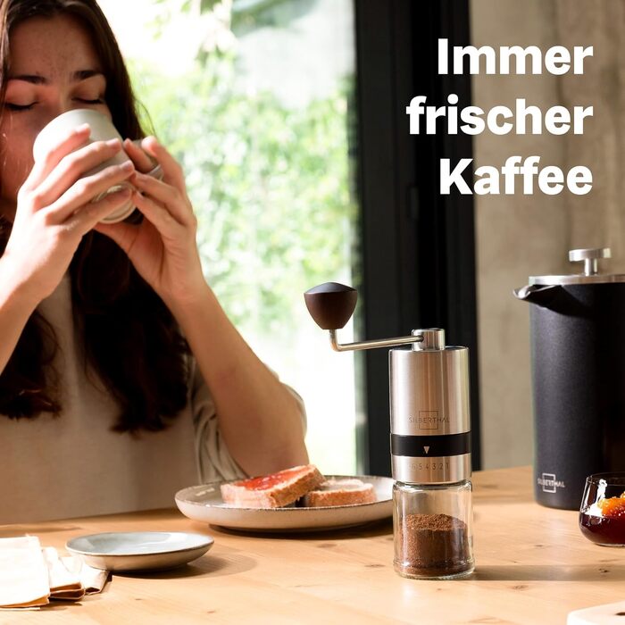 Кавомолка ручна, 17 г кавових зерен Silberthal