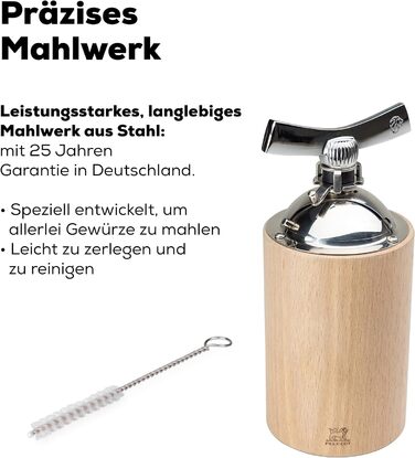 Високоякісний млин для спецій, виготовлений вручну з деревини та нержавіючої сталі, сертифікованої PEFC, I Кухонні аксесуари I, 16