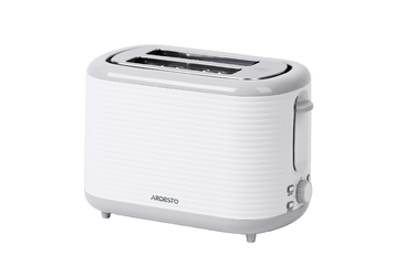 ARDESTO Тостер White stripes T-F17WG 930Вт, пластик, белый+серый