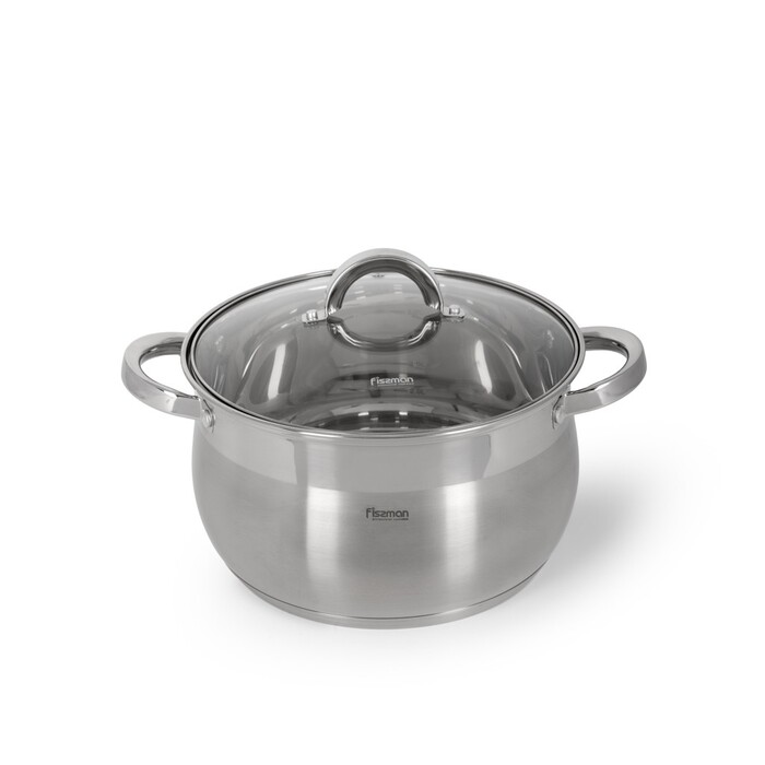 Каструля зі скляною кришкою 24 см 6,5 л FELINA Fissman
