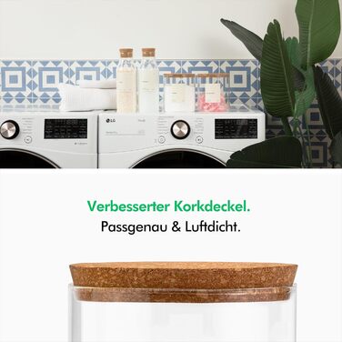 Дозатор для стирального порошка 2000 мл, набор 2 предмета, KIVY