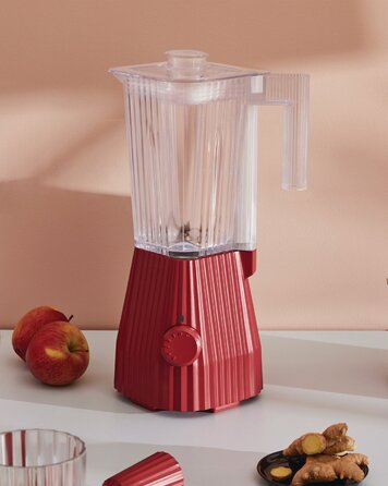 Блендер 1,5 л Червоний Plissé Alessi