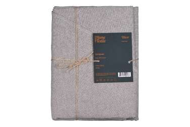 ARDESTO Скатерть Oliver, серый, D-200 см, 100% хлопок