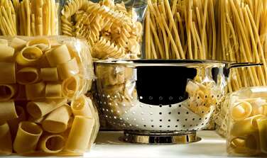 Дуршлаг с подставкой 22 см металлик Pots & Pans Alessi