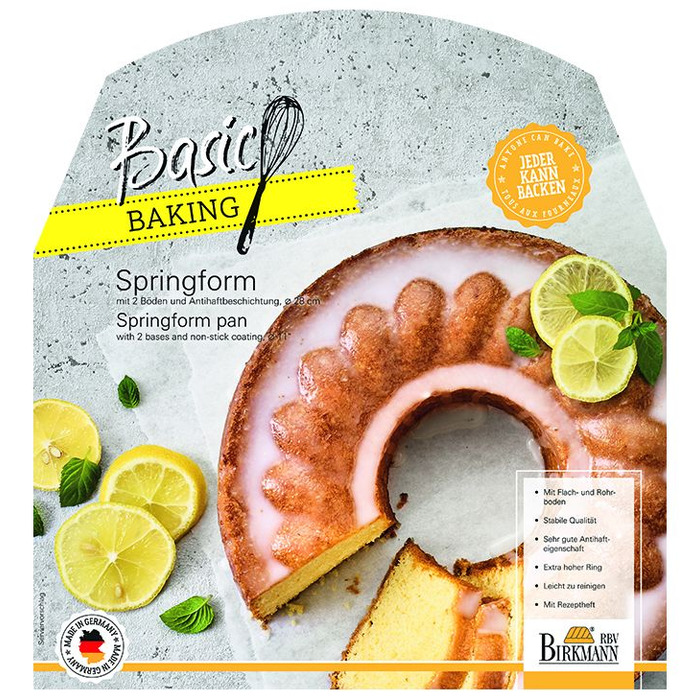 Форма для випічки розємна, 28 см, Basic Baking RBV Birkmann