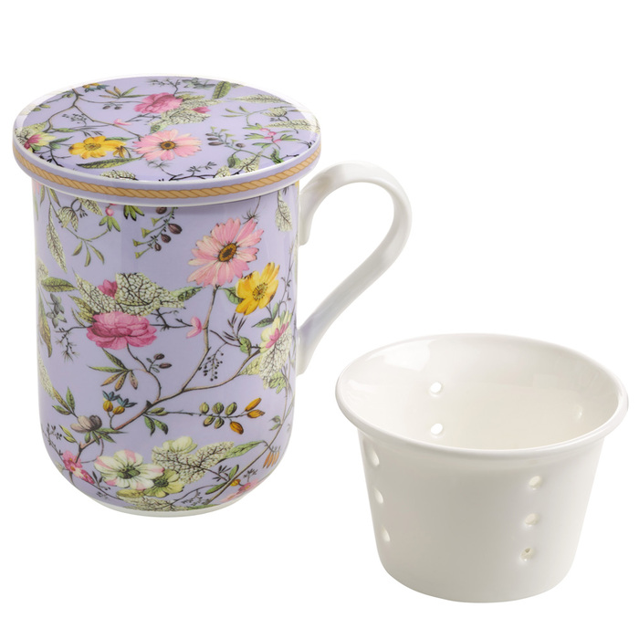 Кружка для заваривания чая Maxwell Williams Winter Bloom KILBURN, фарфор, 11 х 8,5 х 11 см, 340 мл