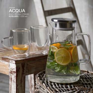 Глечик Fissman ACQUA для гарячих та холодних напоїв 1200 мл (6440)