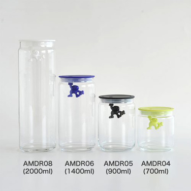 Ємність для зберігання 1,4 л прозора / біла Gianni Alessi