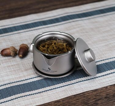 Титанова двошарова чайниця з фільтрувальною кришкою Boundless Voyage