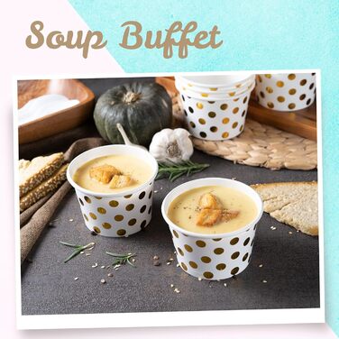 Набір паперові стаканчики для морозива 50 шт. 266 мл MATICAN