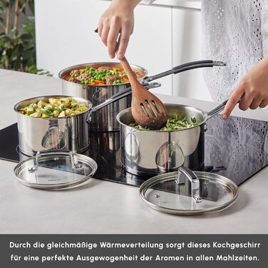 Набір посуду із нержавіючої сталі 6 предметів KARACA