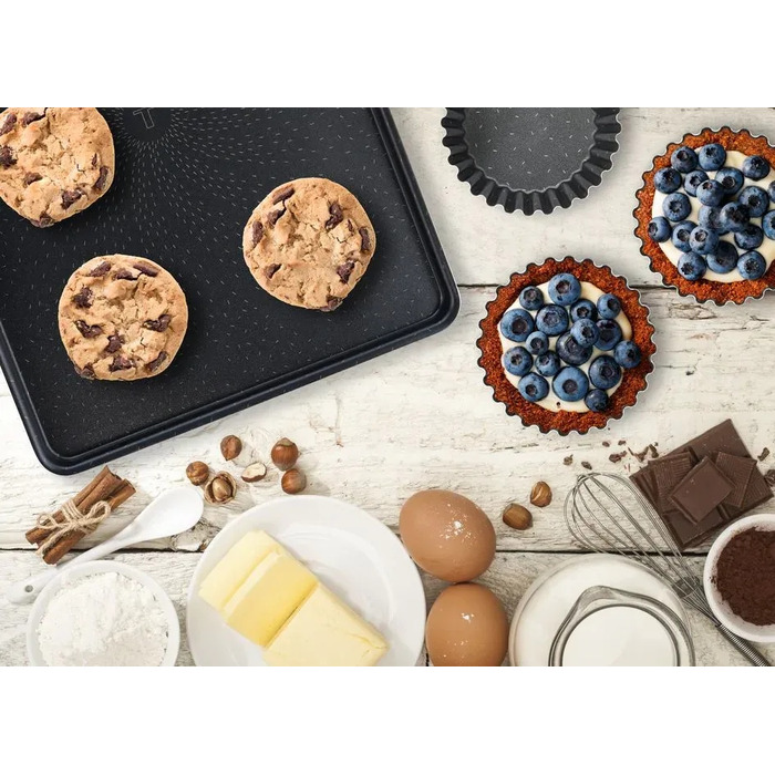 Tefal Деко Success,з ручками, прямокутна, 27х37см, алюміній, чорний