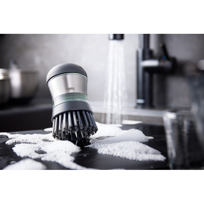 Щетка для мытья посуды с дозатором, черная Swift Gefu