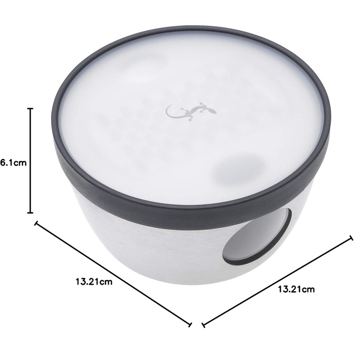 Терка для пармезану з кришкою та піддоном з нержавіючої сталі, 13 х 6 см, срібляста Lurch