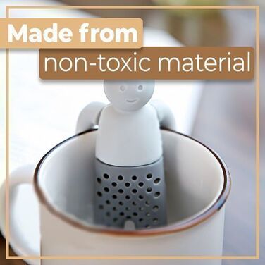 Силіконове ситечко для чаю у формі чоловічка 6,3 х 8,3 см Retoo