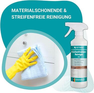 Засіб для чищення матових кухонних поверхонь 500 мл з серветкою з мікрофібри HOTREGA