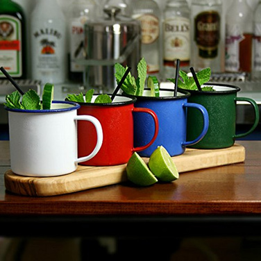 Кухоль 360 мл чорний емальований, GenWare