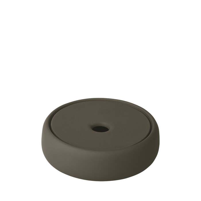 Ємність для зберігання / мильниця 12 см темно-оливкова Sono Blomus