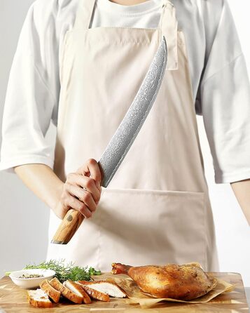 Ніж для обробки 25,3 см, дамаська сталь XINZUO