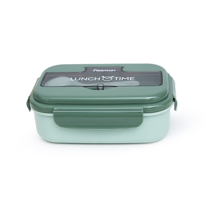 Ланч-бокс з трьома відділенням 21,5 х 15 х 8 см 1100 зелений Fissman