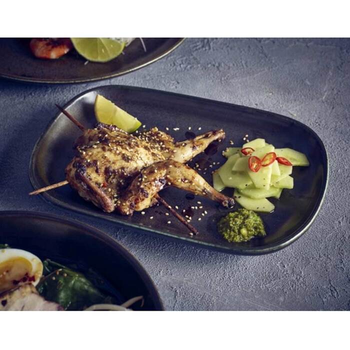 Страва прямокутна 34.5x23.5 см, Terra Porcelain Black, GenWare