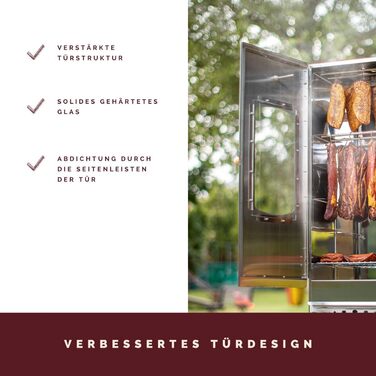 Високоякісна коптильня для копчення з нержавіючої сталі KAISER