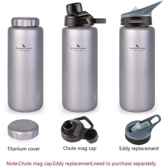 Титанова чашка для кемпінгу 1050 мл Boundless Voyage