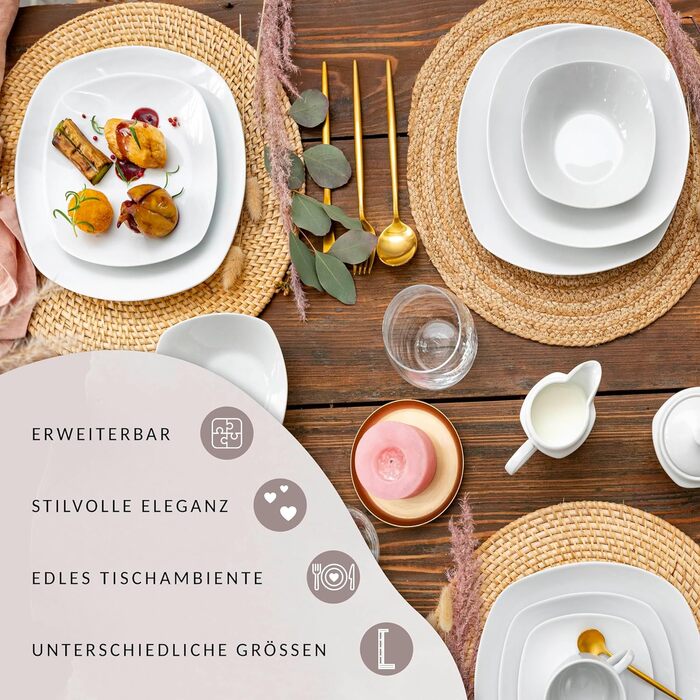 Порцеляновий набір посуду 36 шт. Bilgola Sänger