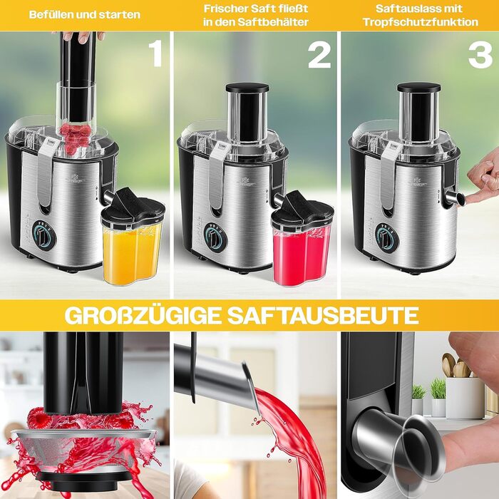 Соковижималка  для овочів і фруктів, 1100 Вт KESSER