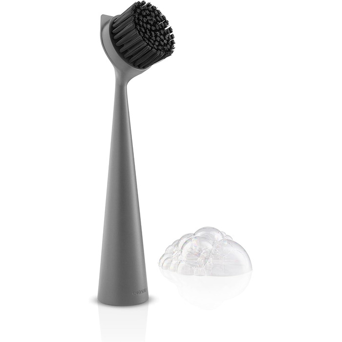 Нейлоновая щетка для посуды с практичным и эффективным лезвием для удаления грязи 23 см сірий EVA SOLO