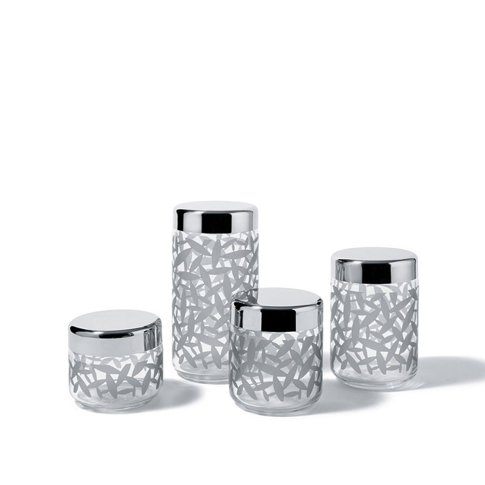 Ємність для зберігання 1,5 л металік / прозора Cactus Alessi