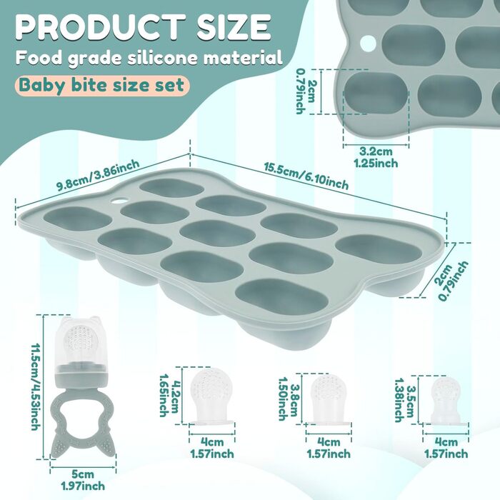 Набір силіконових ніблерів для дітей 2 шт.  TNTGMG