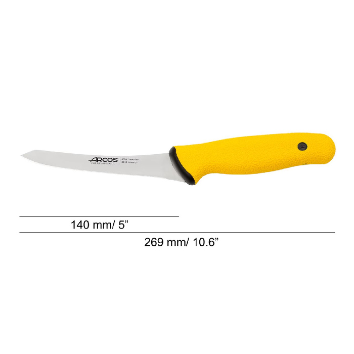 201300 Ніж обробний напівжорсткий 140 мм зі скошеним лезом серія 'DUO PRO'