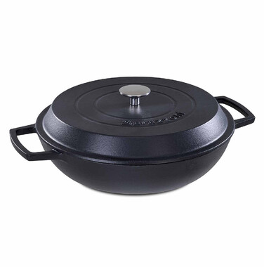 Кастрюля низкая с крышкой 30 см 3,5л Ghisa BARAZZONI