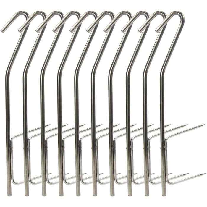 Набір гачків для коптильні з нержавіючої сталі 20 шт 21 см Croch