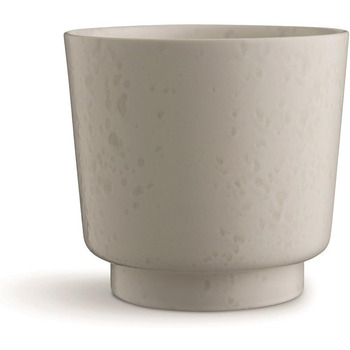 Кашпо из керамогранита 18,5 см, белый мрамор Ombria Kähler