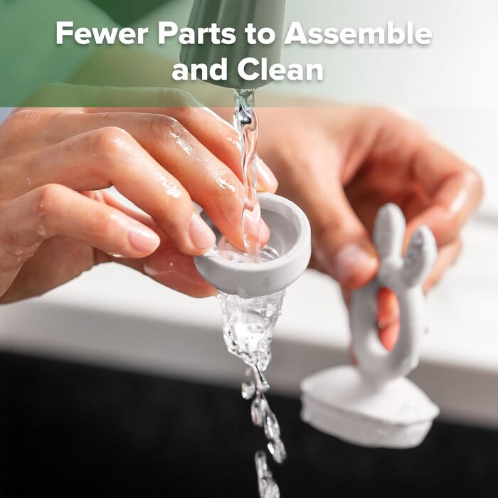 Годівниця для дитячого фруктового харчування Haakaa та міні-лоток для перекусів у морозильній камері, форми для морозива без бісфенолу А для безпечного самостійного годування немовлят, від 4 місяців (горохово-зелений) (сірий)