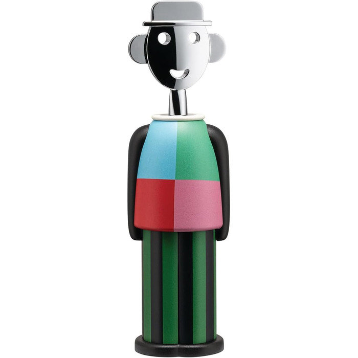 Штопор хромований, різнокольоровий Alessi