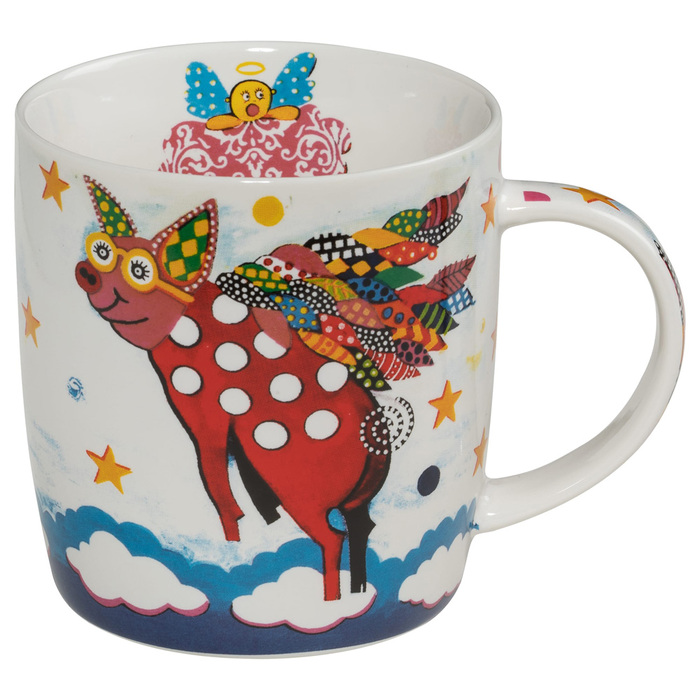 Кухоль для чаю Maxwell Williams pigasus SMILE, фарфор, 12 х 8,5 х 9,5 см, 400 мл