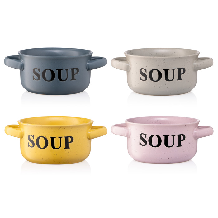 Бульонница Ardesto Alcor, 550мл, керамика, розовый