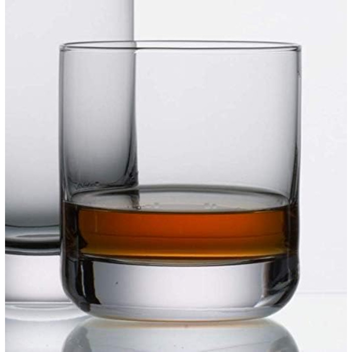 Пивний кухоль SCHOTT ZWIESEL Convention 0,2 л (набір з 6 шт. ), прямолінійний пивний келих для пільзнера, кришталеві келихи з тритану, які можна мити в посудомийній машині, Зроблено в Німеччині (артикул 175500) (Келих для віскі - 0,285 л, Комплект з чарко