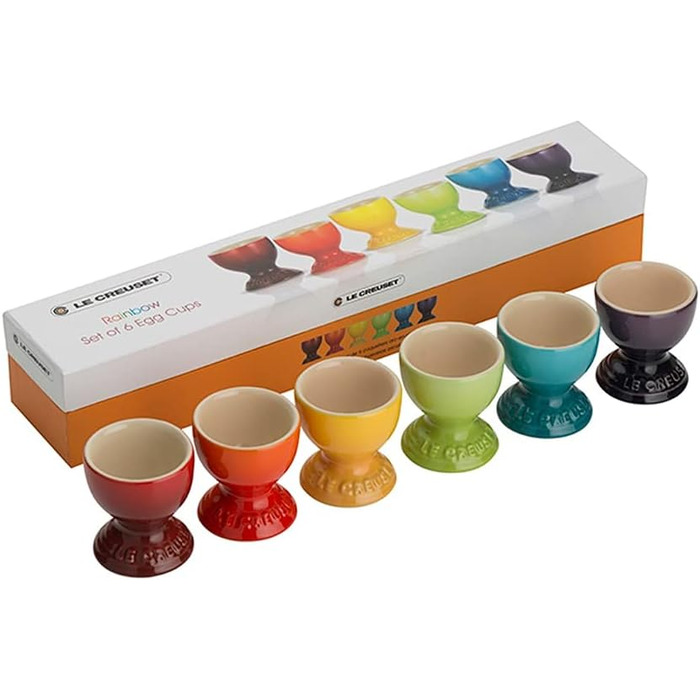 Набір яєчних чашок 5,8 см, 6 предметів, різнокольоровий Le Creuset
