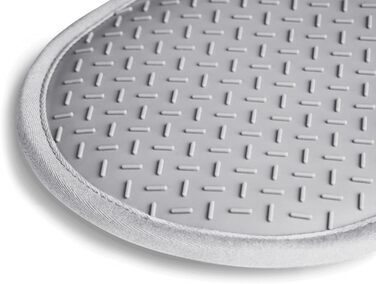 Набір 2 шт. Силікон і бавовна, термостійкі (прихватки, сірі)