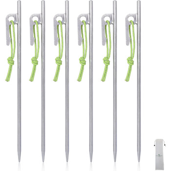 Титанові кілочки для походів на відкритому повітрі 6 шт. iBasingo