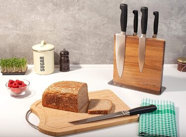 Ножовий блок магнітний із деревини акації Hanseküche