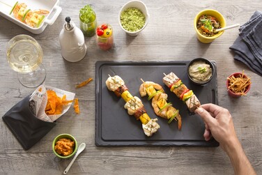 Піднос Revol прямокутний з базальту, чорний, 33 х 24 х 1 см