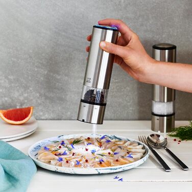 Електричний млин для перцю і солі 20 см з нержавіючої сталі Elis Sense u'Select