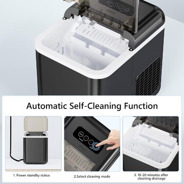 Маленький льодогенератор 1,3 л 105 Вт Eicnr